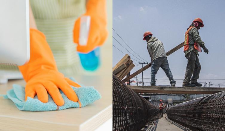 Autorizan obras privadas de hasta 10 trabajadores y el servicio doméstico