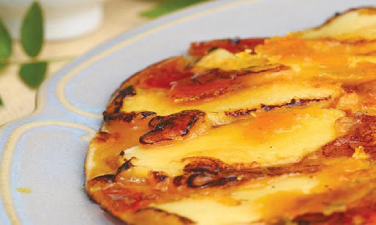 Receta de Panqueque de manzana y caramelo