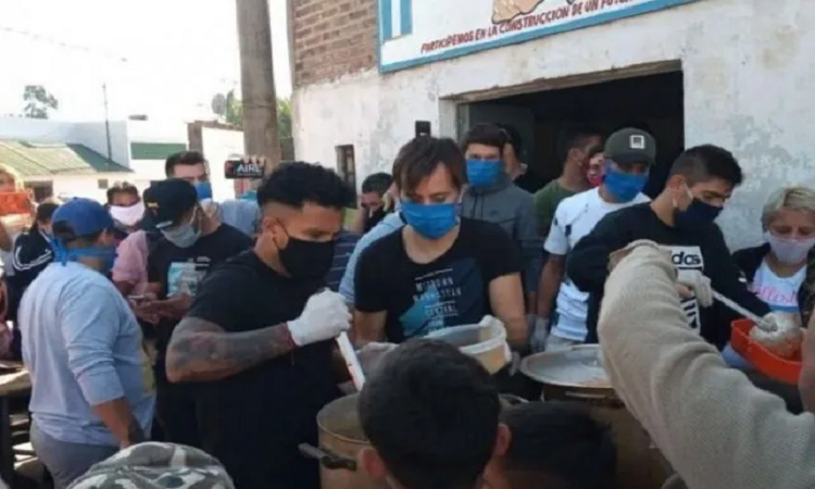 La peña de Conti organiza una copa de leche en La Guardia