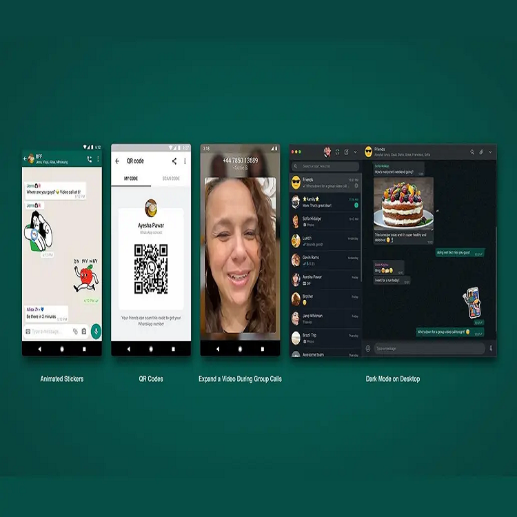 WhatsApp se renueva con stickers animados, códigos QR y modo oscuro para la versión web