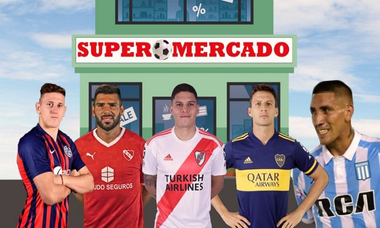 El supermercado de pases de los cinco grandes del fútbol argentino