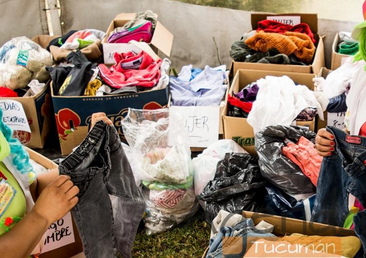 Ropero solidario en la ciudad de Santa Fe