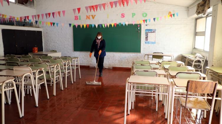 La provincia prepara las escuelas para la vuelta a clases