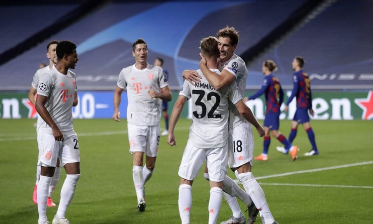 Bayern Munich aplastó al Barcelona con un 8-2 y avanzó a semifinales