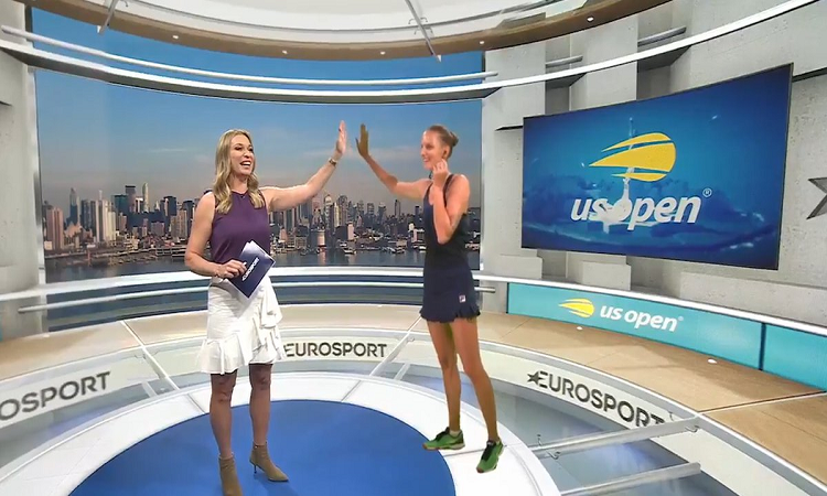 Innovador método de entrevistas a distancia: las notas en el US Open a través de un holograma