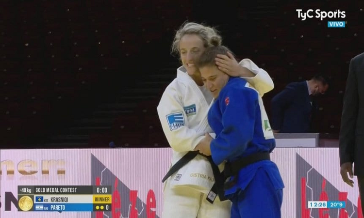 Pareto volvió a competir tras 14 meses y obtuvo la medalla plateada en el Grand Slam de Budapest