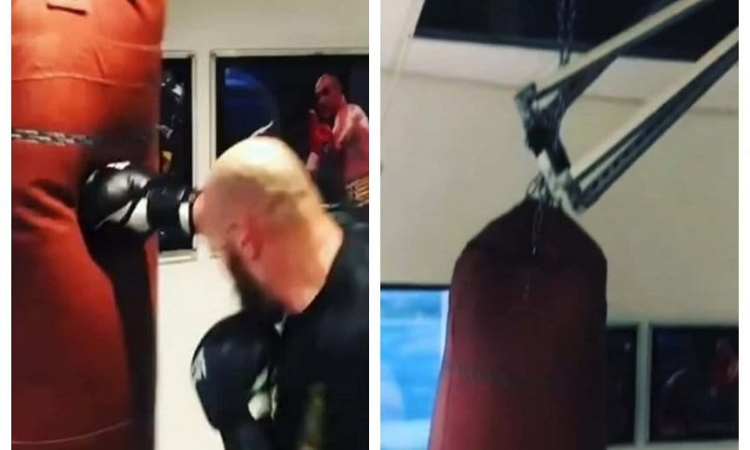 A Tyson Fury se le derrumbo el techo a golpes
