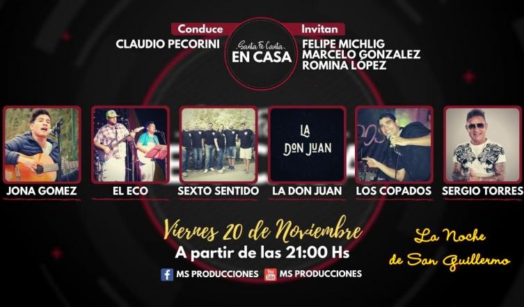 Este viernes arranca el ciclo de recitales “Santa Fe Canta en Casa”