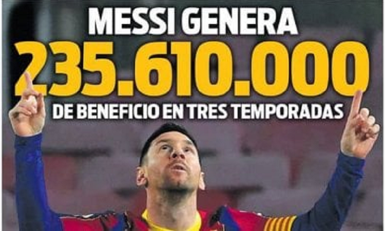 La descomunal cifra que Messi genera en Barcelona