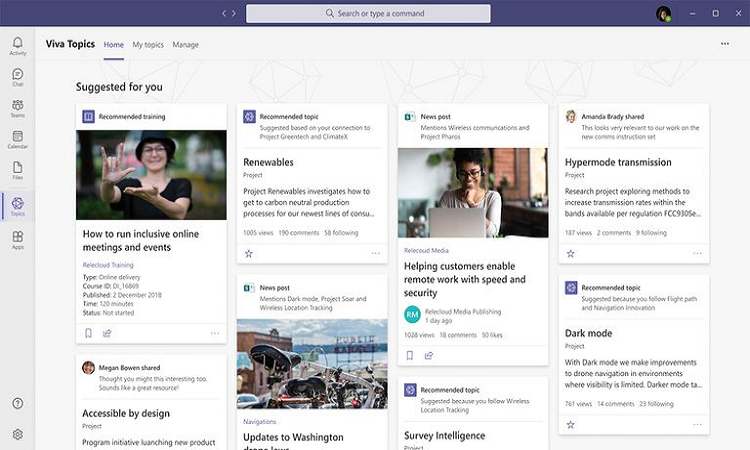 Viva: nueva plataforma de Microsoft pensada para el home office