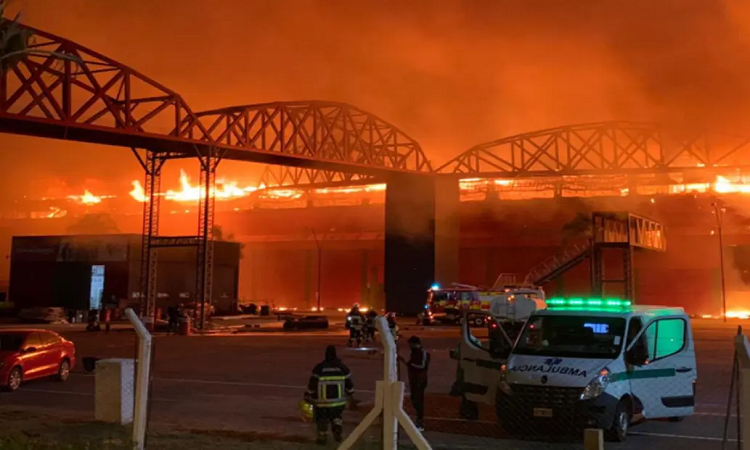  Incendio en el autódromo de Termas de Río Hondo