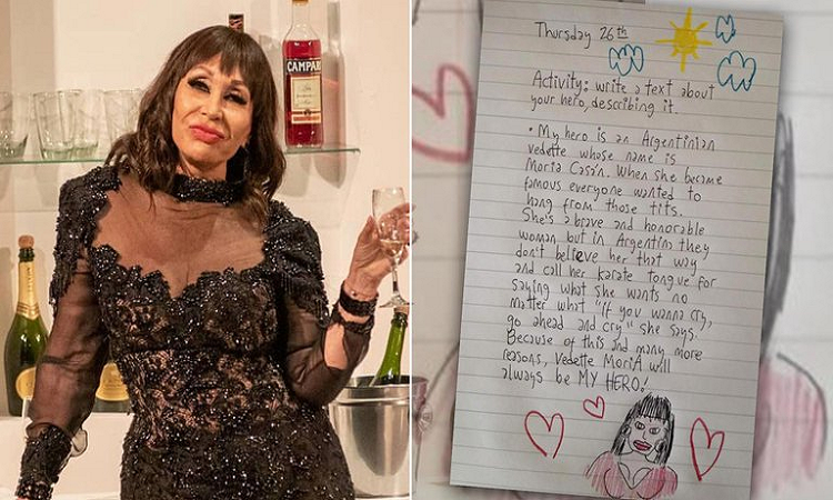 La carta que una nena canadiense escribió sobre Moria Casán y se hizo viral