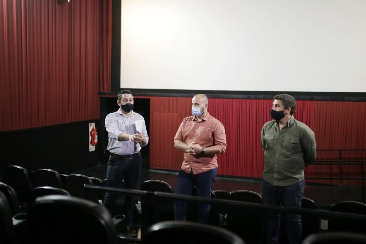 La Municipalidad verificó los protocolos para la reapertura de los cines