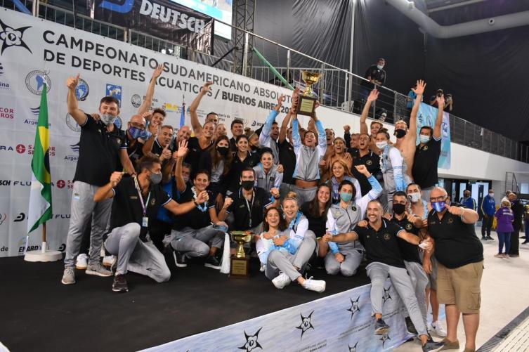 Argentina se consagró campeón sudamericano de natación luego de 55 años