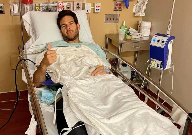 Del Potro fue operado por cuarta vez de la rodilla derecha