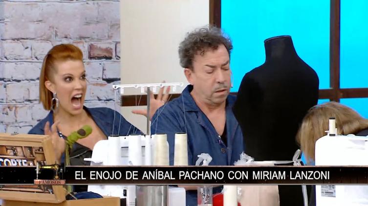 Escandalosa pelea de Aníbal Pachano y Miriam Lanzoni en Corte y Confección