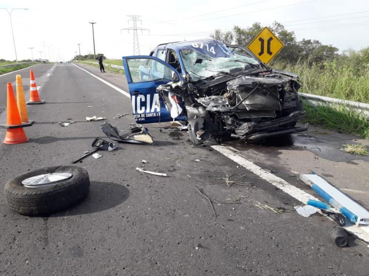 Choque frontal en la Ruta 168
