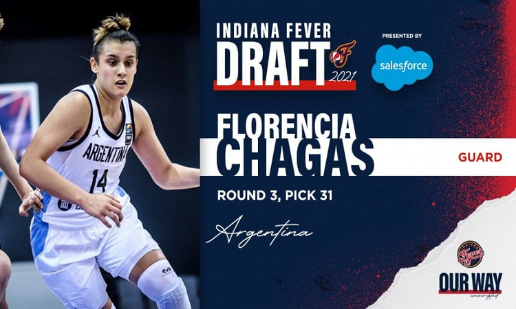 Florencia Chagas, la argentina que hizo historia al ser elegida para la WNBA