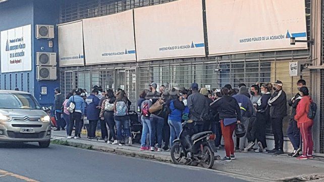 Protesta de carreros frente al MPA