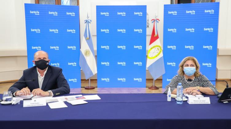 Perotti se reunió con el presidente Alberto Fernández para analizar la situación epidemiológica