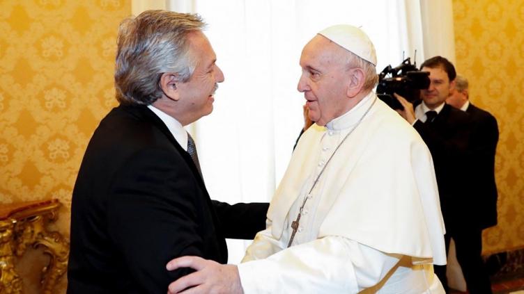 El Presidente se reunió a solas con el papa Francisco