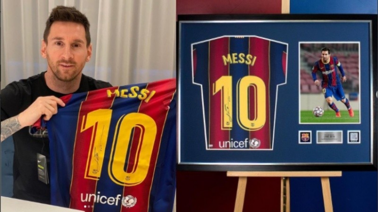 Lionel Messi sorteará cinco camisetas autografiadas