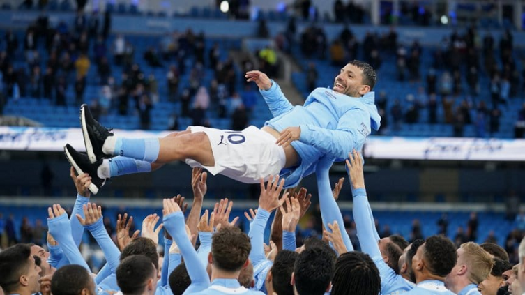 El Kun Agüero se despidió del Manchester City