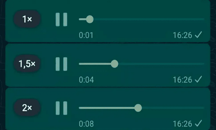 WhatsApp: ya podes acelerar la velocidad de los audios