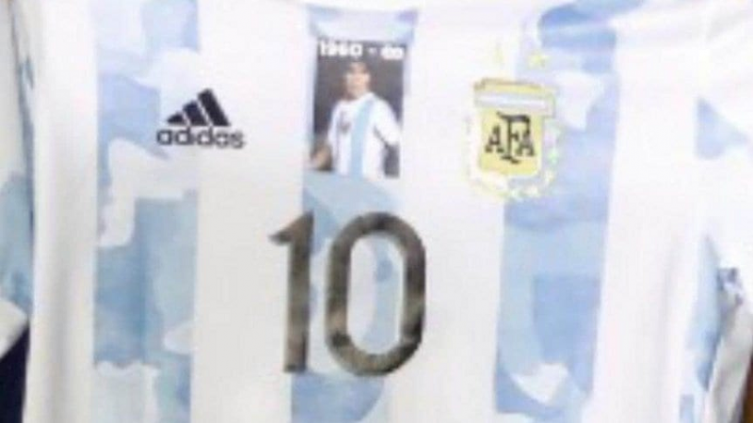 Argentina saldrá ante Chile con una camiseta homenaje a Maradona