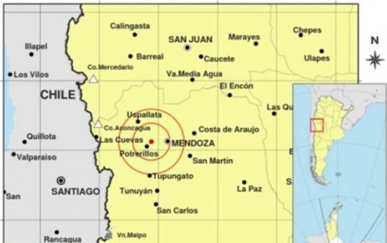 Tres fuertes temblores sacudieron a la provincia de Mendoza