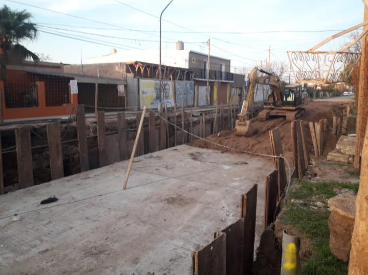 El desagüe Espora otra vez paralizado