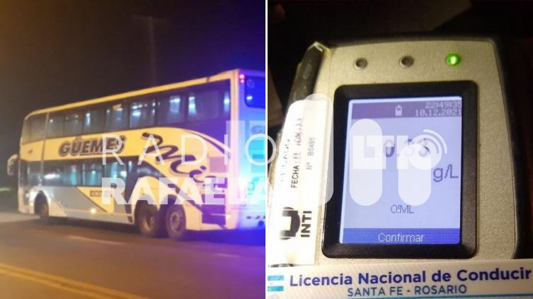 Un colectivero dio positivo en alcoholemia en Sauce Viejo