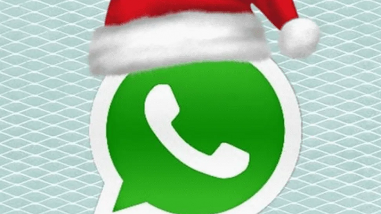 Cómo ponerle gorro navideño al logo de whatsapp 