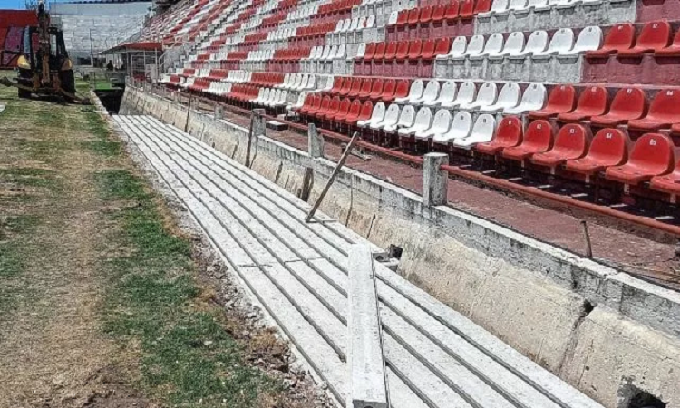 Progresos en las obras del estadio de Unión