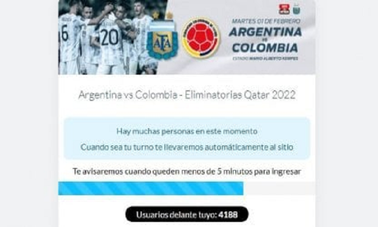 Entradas para la Selección Argentina vs. Colombia