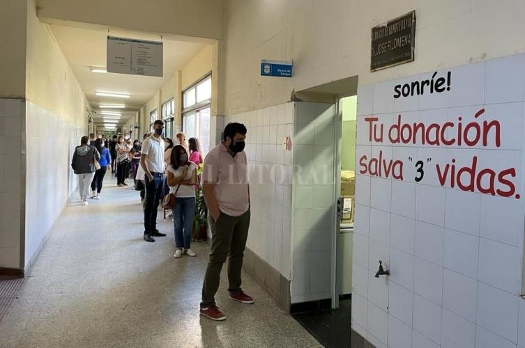Este lunes se presentaron más de 40 donantes de sangre para Lucio Belfiori
