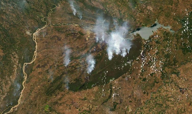 El plan del Gobierno para combatir el fuego en Corrientes