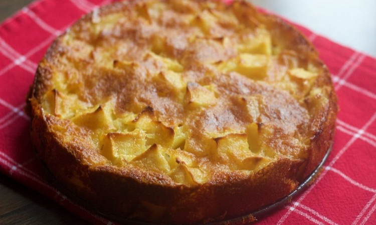 Tarta de manzanas sin harina y sin horno