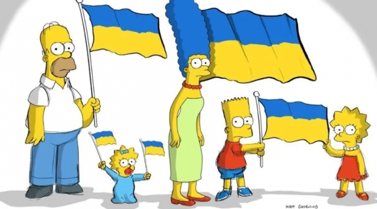 Los Simpson apoyaron a Ucrania y el posteo se viralizó