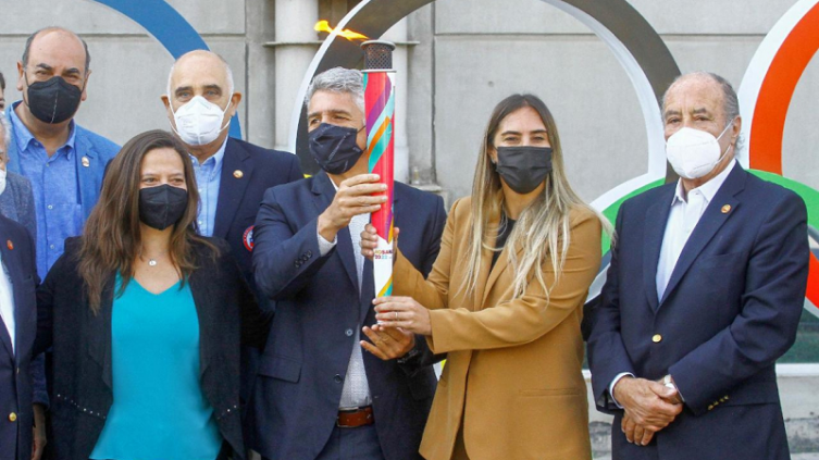 La antorcha de los Juegos Suramericanos