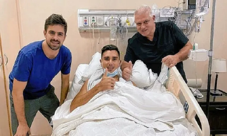 Cristian Vega fue operado de la rodilla con éxito