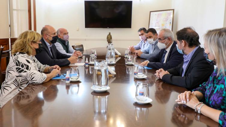 Perotti recibió al presidente del Incucai, Carlos Soratti 