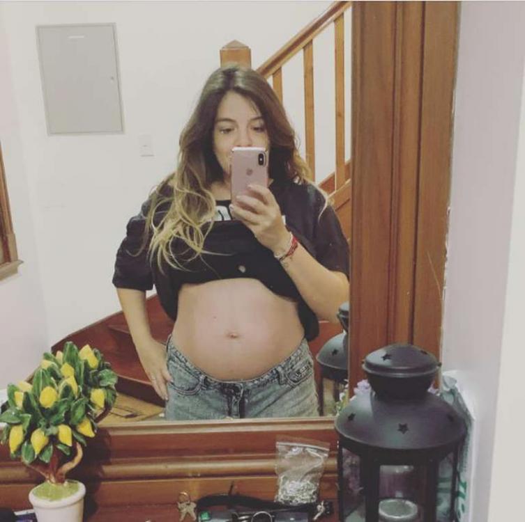 Dalma Maradona mostró su pancita de embarazada 