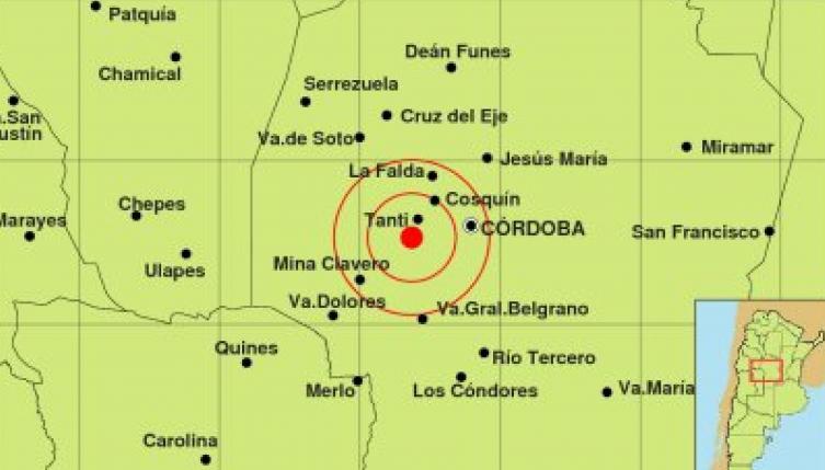 Un temblor sacudió a Córdoba durante la madrugada