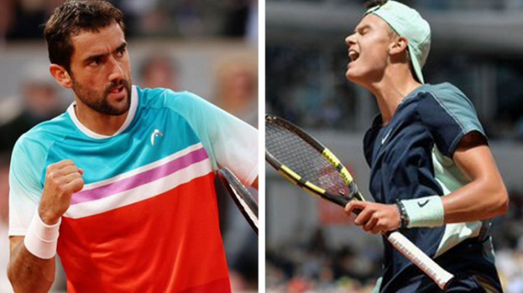 Cilic y Rune vencieron a Medvedev y a Tsisipas respectivamente