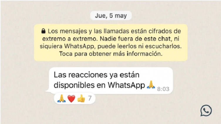 WhatsApp: así desactivas las reacciones 