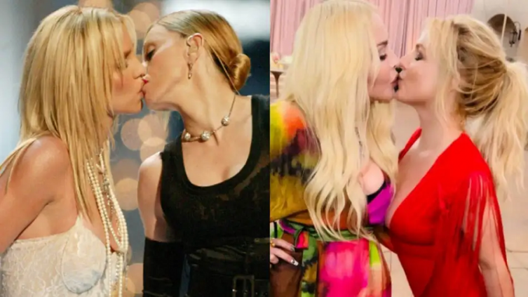 Britney Spears y Madonna recrearon el icónico beso 