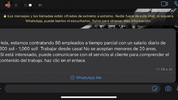 WhatsApp: falsas promesas de trabajo, cómo identificarlas