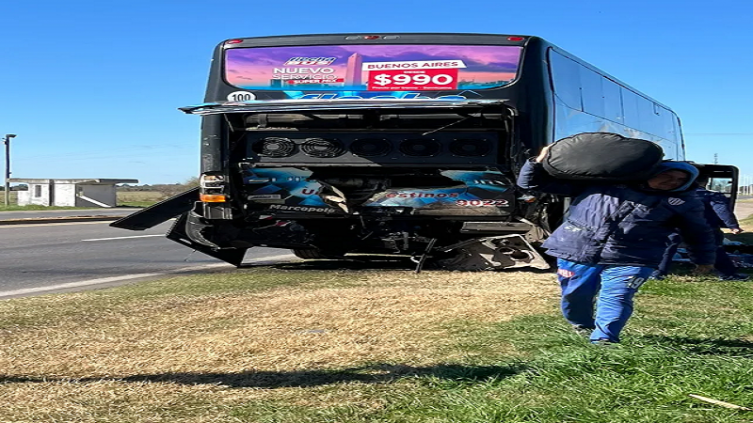 Parte oficial de Unión por el accidente del micro