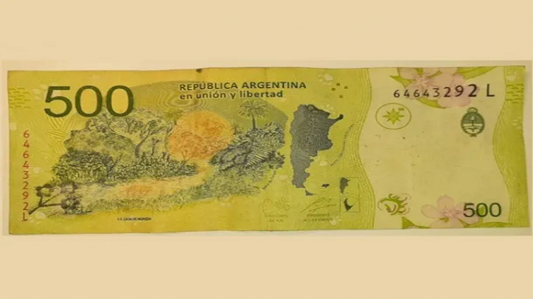 Así es el billete de $500 que se vende a 150 mil pesos